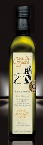 Deligreece Olivenöl CASTELLO ZACRO Prämiertes Extra Vergine aus Koroneiki Oliven 250ml von Deligreece