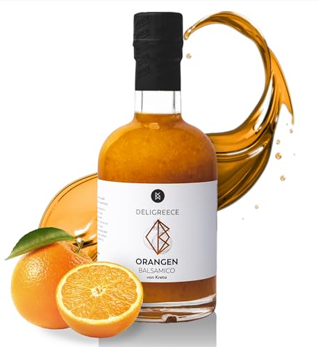 Deligreece Orangen Balsamico Essig | Traditionell hergestellter Balsamico von Kreta | Fruchtiger und milder Balsamico mit frischen Orangen | Handgemachter Weißweinessig aus Griechenland (250ml) Deligreece Orangen Balsamico Essig | Traditionell hergestellter Balsamico von Kreta | Fruchtiger und milder Balsamico mit frischen Orangen | Handgemachter Weißweinessig aus Griechenland (250ml) von Deligreece