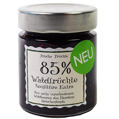 Deligreece Waldfrüchte Marmelade Konfitüre Extra 85% Fruchtgehalt von Deligreece