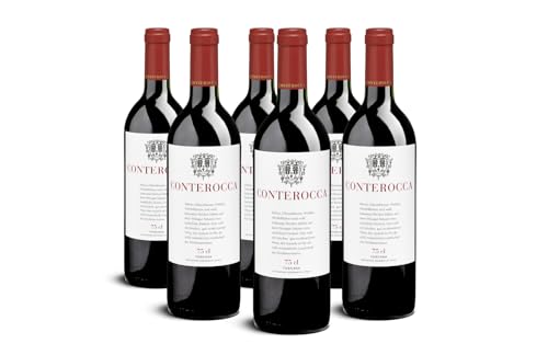 Bio Wein Conterocca Rotwein Sangiovese Cuvée Toskaner Italien 2021 Trocken Vegan (6 x 0.75l) von Delinat
