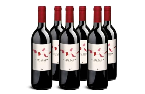 DELINAT – Canta Rasim - Vin de France 2022, französischer Rotwein aus dem Languedoc, fruchtig & leicht, trocken, vegan, 6 Fl. Bio-Wein à 0.75 l von Delinat