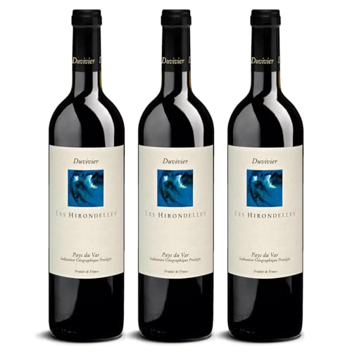 DELINAT – Duvivier Les Hirondelles 2021 – Französischer Rotwein trocken – Bio-Wein aus der Provence, vegan (3 x 0,75l) von Delinat