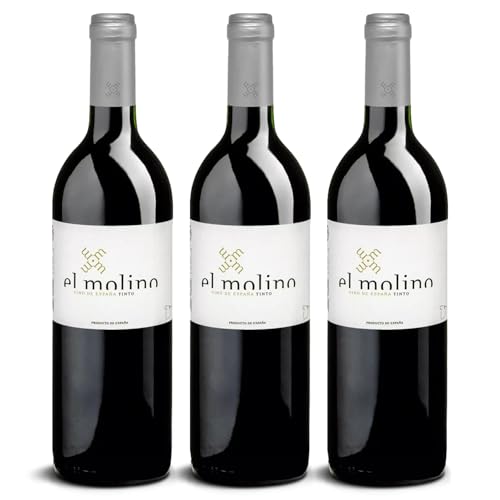 DELINAT – El Molino tinto 2021 – Spanischer Rotwein trocken – Bio-Wein aus Navarra, vegan (3 x 0,75l) von Delinat