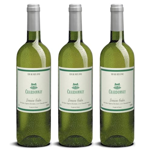 DELINAT – Maison Coulon Chardonnay 2023 – Französischer Weißwein trocken – Bio-Wein aus Languedoc, vegan (3 x 0,75l) von Delinat