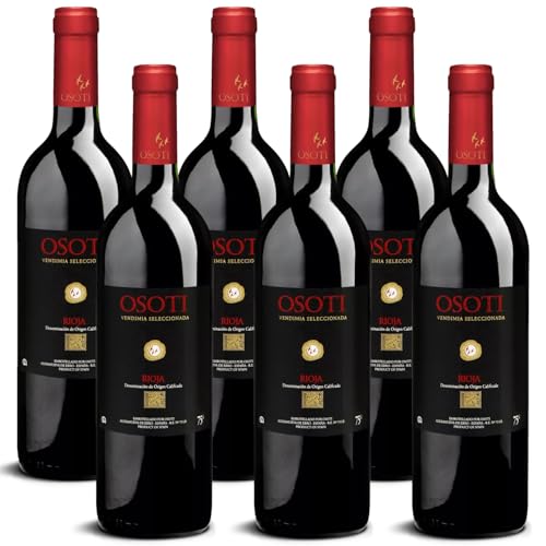 DELINAT – Osoti Vendimia Seleccionada 2021 – Spanischer Rotwein trocken – Bio-Wein aus Rioja, vegan (6 x 0,75l) von Delinat