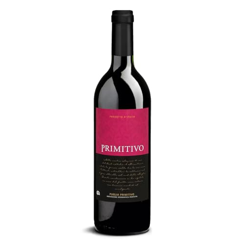 DELINAT – Primitivo 2022 – Italienischer Rotwein halbtrocken – Bio-Wein aus Apulien, vegan (1 x 0,75l) von Delinat