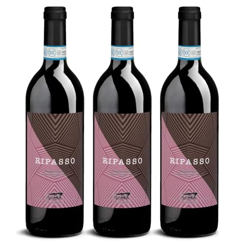 DELINAT – Ripasso La Casetta 2020 – Italienischer Rotwein halbtrocken – Bio-Wein aus Valpolicella, vegan (3 x 0,75l) von Delinat