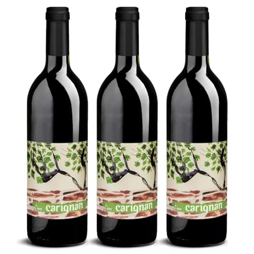 DELINAT – Sébastien Rouve carignan 2022 – Französischer Rotwein trocken – Bio-Wein aus dem Languedoc, vegan (3 x 0,75l) von Delinat