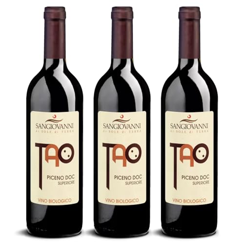 DELINAT – Tao Piceno 2021 – Italienischer Rotwein trocken – Bio-Wein aus den Marken, vegan (3 x 0,75l) von Delinat