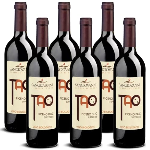 DELINAT – Tao Piceno 2021 – Italienischer Rotwein trocken – Bio-Wein aus den Marken, vegan (6 x 0,75l) von Delinat