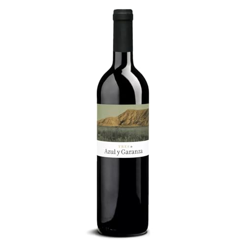 DELINAT – Tres de Azul y Garanza 2021 – Spanischer Rotwein trocken – Bio-Wein aus Navarra, vegan (1 x 0,75l) von Delinat