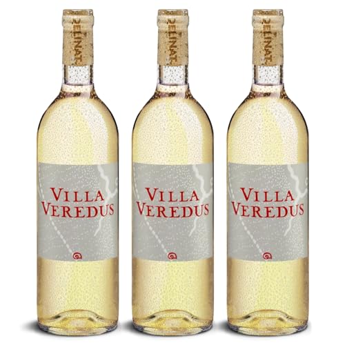 DELINAT – Villa Veredus blanc 2023 – Französischer Weißwein trocken – Bio-Wein aus dem Languedoc, vegan (3 x 0,75l) von Delinat