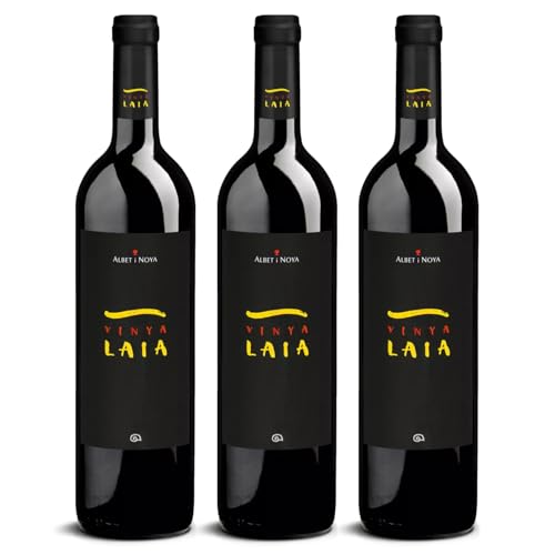 DELINAT – Vinya Laia 2021 – Spanischer Rotwein trocken – Bio-Wein aus Penedès, vegan (3 x 0,75l) von Delinat