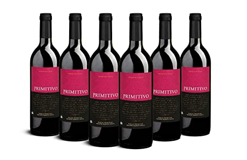DELINAT – Weinpaket Bio-Primitivo, Rotwein aus Manduria, Italien, Probierset, trocken, histaminarm, 6 Fl. Biowein à 0.75 l von Delinat