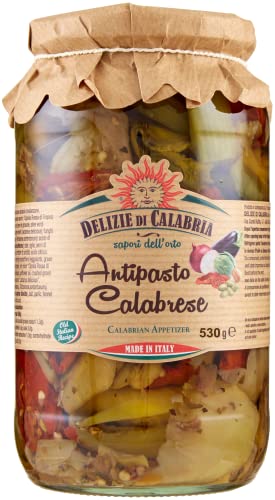 Antipasto calabrese delizie della calabria Kalabrische Gemüse Vorspeise 530 g von Delizie Di Calabria