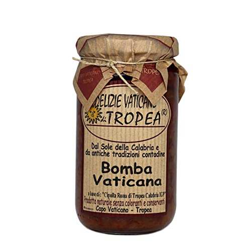 BOMBA – Italienische scharfe Sauce „Nduja Vegan“ - Artesian Food Gourmet-Delikatessen/Authentischer italienischer Geschmack – vielseitig für verschiedene Rezepte - Delizie Vaticane di Tropea 180gr von Delizie Vaticane di Tropea