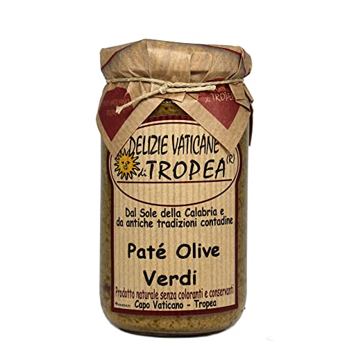 Grünes Olivenpaté 180g | Authentischer Italienischer Gourmet-Aufstrich | Handgemachte Kalabrische Delikatesse | Hergestellt in Italien von Delizie Vaticane di Tropea Grünes Olivenpaté 180g | Authentischer Italienischer Gourmet-Aufstrich | Handgemachte Kalabrische Delikatesse | Hergestellt in Italien von Delizie Vaticane di Tropea von Delizie Vaticane di Tropea