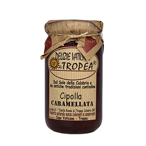 Karamellisiertes Chutney aus roten Zwiebeln 230g | Authentische Italienische Gourmet-Sauce | Handgemachte Kalabrische Delikatesse - Perfekt für Käse | Made Italy Delizie Vaticane di Tropea Karamellisiertes Chutney aus roten Zwiebeln 230g | Authentische Italienische Gourmet-Sauce | Handgemachte Kalabrische Delikatesse - Perfekt für Käse | Made Italy Delizie Vaticane di Tropea von Delizie Vaticane di Tropea