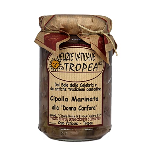 Marinierte Zwiebel mit Minze 280g | Authentische Italienische Soße – Food Gourmet | Handwerkliche Kalabrische Delikatesse | Hergestellt in Italien von Delizie Vaticane di Tropea Marinierte Zwiebel mit Minze 280g | Authentische Italienische Soße – Food Gourmet | Handwerkliche Kalabrische Delikatesse | Hergestellt in Italien von Delizie Vaticane di Tropea von Delizie Vaticane di Tropea