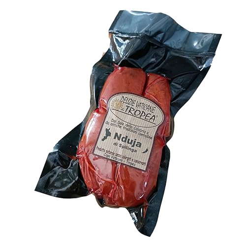 Nduja Calabrese 390g – Würzige Streichsalami aus Italien – Handwerklich hergestellt aus 100% Schweinefleisch – Authentisch Hergestellt in Italien von Delizie Vaticane di Tropea Nduja Calabrese 390g – Würzige Streichsalami aus Italien – Handwerklich hergestellt aus 100% Schweinefleisch – Authentisch Hergestellt in Italien von Delizie Vaticane di Tropea von Delizie Vaticane di Tropea