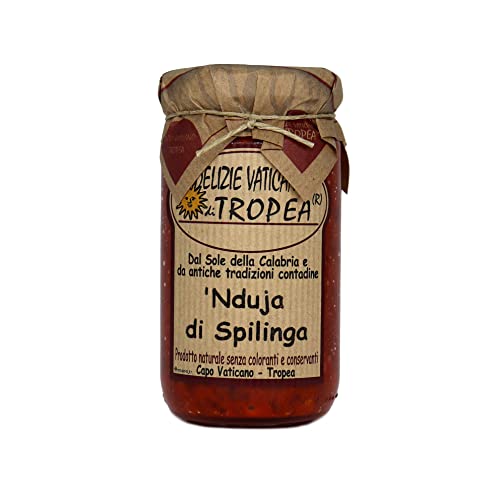 Nduja di Spilinga 180g | Würzige Streichsalami aus Italien | Handgemachte Kalabrische Delikatesse – Gourmet Feinkost | Authentisch Hergestellt in Italien von Delizie Vaticane di Tropea Nduja di Spilinga 180g | Würzige Streichsalami aus Italien | Handgemachte Kalabrische Delikatesse – Gourmet Feinkost | Authentisch Hergestellt in Italien von Delizie Vaticane di Tropea von Delizie Vaticane di Tropea