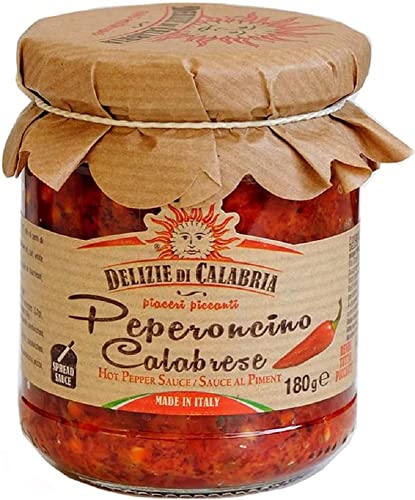 Italienische Pepper Hot-Sauce Chilisauce (180g) 🌶️ Aus Kalabrischem Peperoncino | Von Delizie di Calabria von Delizie di Calabria