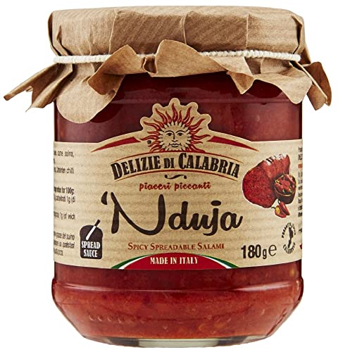 Kalabrische Nduja (180g) - Würziges Streichfähige und Cremige Salami | Made in Italy von Delizie di Calabria von Delizie di Calabria