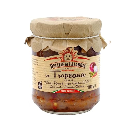 La Tropeana Sauce mit roter Zwiebel aus Tropea IGP 180 gr La Tropeana Sauce mit roter Zwiebel aus Tropea IGP 180 gr von Delizie di Calabria