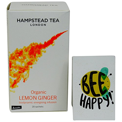 Hampstead Tea - Biodynamic Kräutertee mit Zitrone und Ingwer - Demeter - 20 Teebeutel von Delizioso Shop