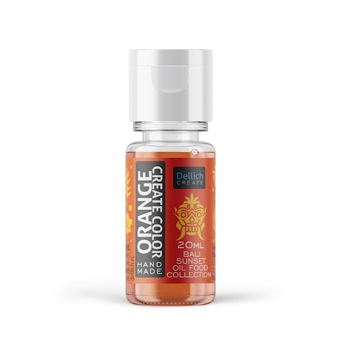 Dellich Create Lebensmittelfarbe auf Ölbasis, 20 ml, Orange Dellich Create Lebensmittelfarbe auf Ölbasis, 20 ml, Orange von Dellich create
