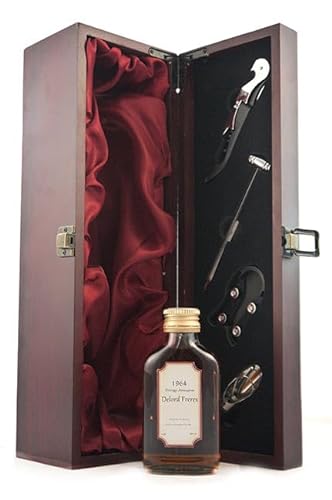 Delord Freres Vintage Armagnac 1964 (10cl) Decanted Selection in einer mit Seide ausgestatetten Geschenkbox, 1 x 100ml von Delord Freres Armagnac