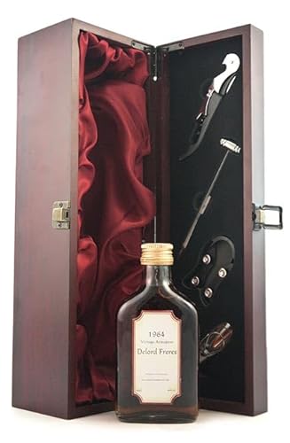 Delord Freres Vintage Armagnac 1964 (20cl) Decanted Selection in einer mit Seide ausgestatetten Geschenkbox, 1 x 200ml von Delord Freres Armagnac