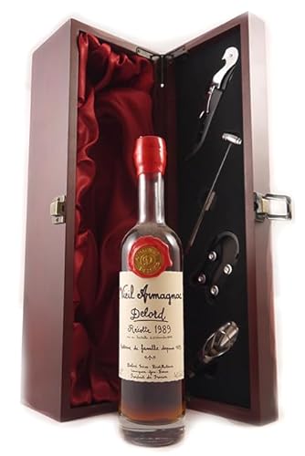 Delord Freres Bas Vintage Armagnac 1989 (20cl) in einer Geschenkbox. Da zu 3 Wein Zubehör, Korkenzieher, Giesser, Kapselabschneider 1 x 200ml von Delord