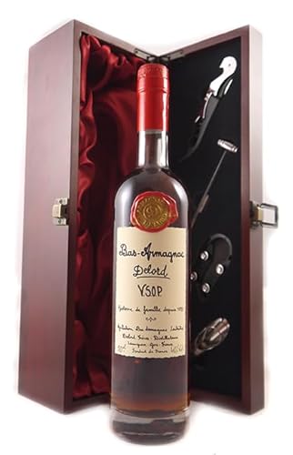 VSOP Delord Freres Bas Armagnac VSOP (50cl) in einer Geschenkbox, da zu 3 Weinaccessoires, 1 x 500ml von Delord