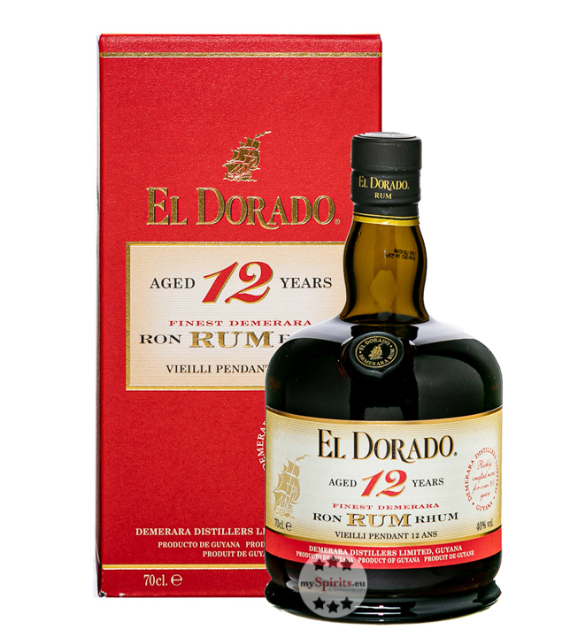 El Dorado 12 Jahre Rum (40 % Vol., 0,7 Liter) von Demerara Distillers
