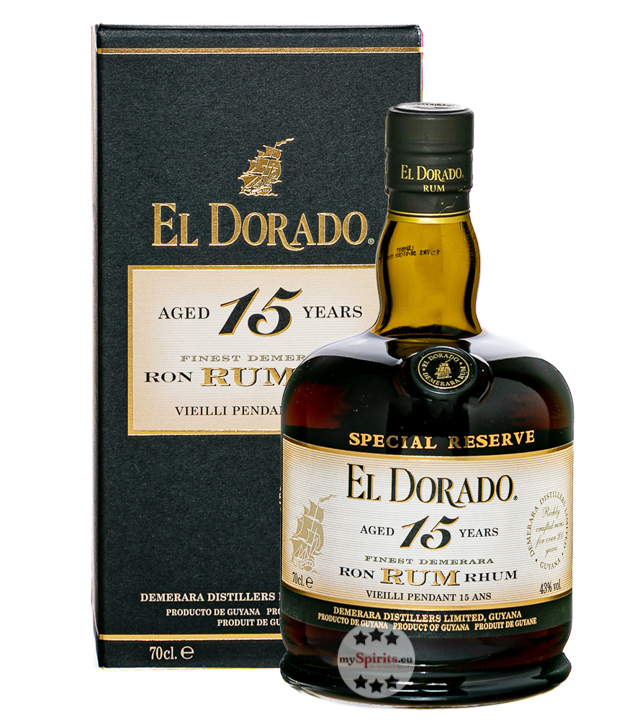 El Dorado 15 Jahre Rum (43 % Vol., 0,7 Liter) von Demerara Distillers