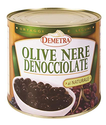 Schwarze Oliven entkernt 2,5 kg - Demetra von Demetra