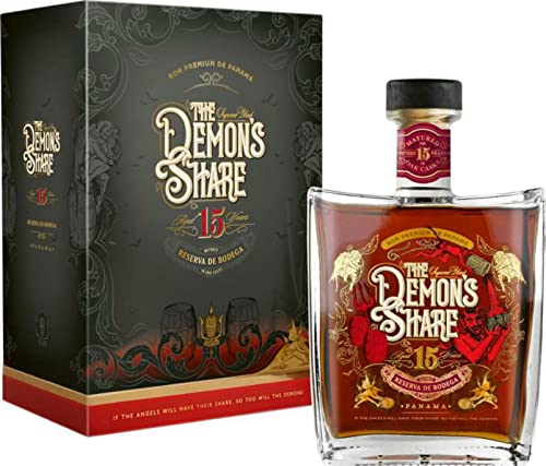 The Demon’s Share Reserva De Bodega - 15 Jahre gereifter Rum mit 43% vol. Alkohol (1 x 0,7 l) von LEDYA