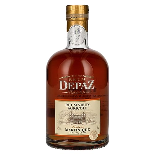 RHUM Depaz Agricole Vieux Plantation mit Geschenkverpackung Rum (1 x 0.7 l) von Depaz