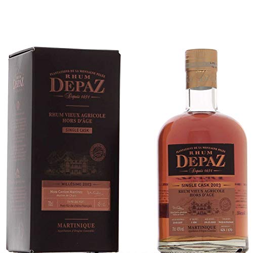 Depaz Single Cask 2003 Rum 45% 70 cl Depaz Single Cask 2003 Rum 45% 70 cl von Depaz