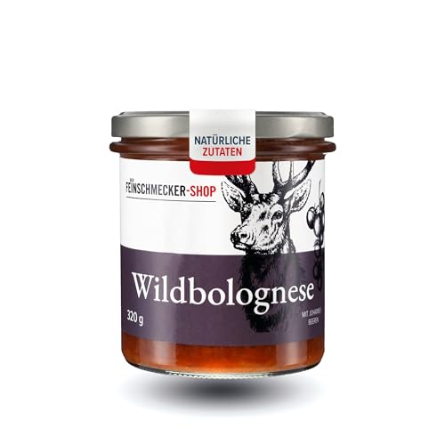 Der Feinschmecker 320g Wildbolognese I Mit Johannisbeeren I Klassisch zu Bandnudeln & Parmesan I Abgeschmeckt mit einem Schuss Wein – mit Hirsch & Reh Der Feinschmecker 320g Wildbolognese I Mit Johannisbeeren I Klassisch zu Bandnudeln & Parmesan I Abgeschmeckt mit einem Schuss Wein – mit Hirsch & Reh von Der Feinschmecker