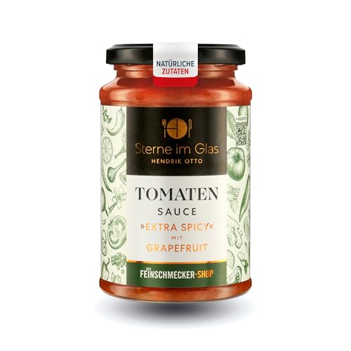 Der Feinschmecker 380ml Tomatensauce I Extra Spicy mit Grapefruit I Sterne im Glas I Volles Aroma aus besten Zutaten I Bio zertifiziert Der Feinschmecker 380ml Tomatensauce I Extra Spicy mit Grapefruit I Sterne im Glas I Volles Aroma aus besten Zutaten I Bio zertifiziert von Der Feinschmecker