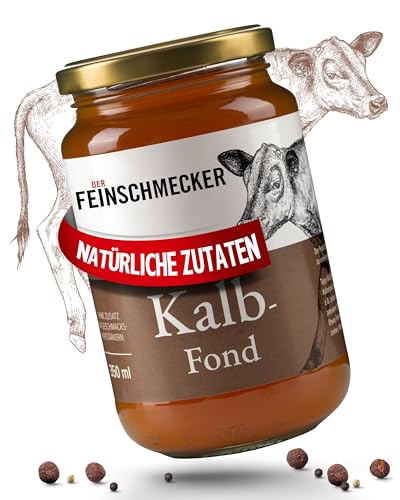 Der Feinschmecker 350ml Kalbsfond aus natürlichen Zutaten I Leckere Basis für Suppen & Saucen I Höchste Qualität ohne Geschmacksverstärker für natürliche Aromen bei vielen Kalbgerichten Der Feinschmecker 350ml Kalbsfond aus natürlichen Zutaten I Leckere Basis für Suppen & Saucen I Höchste Qualität ohne Geschmacksverstärker für natürliche Aromen bei vielen Kalbgerichten von Der Feinschmecker