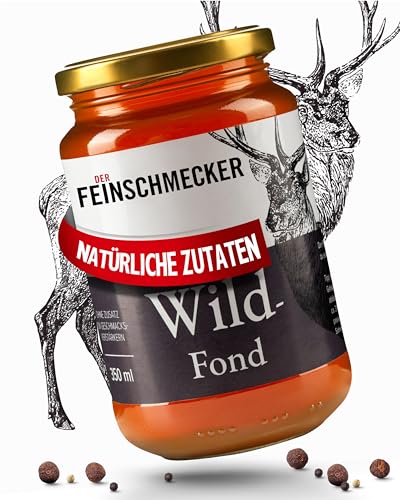 Der Feinschmecker 350ml Wildfond aus natürlichen Zutaten I Herzhafte Basis für Hirschragout und Co. I Höchste Qualität ohne Geschmacksverstärker für natürliche Aromen bei Wildgerichten Der Feinschmecker 350ml Wildfond aus natürlichen Zutaten I Herzhafte Basis für Hirschragout und Co. I Höchste Qualität ohne Geschmacksverstärker für natürliche Aromen bei Wildgerichten von Der Feinschmecker