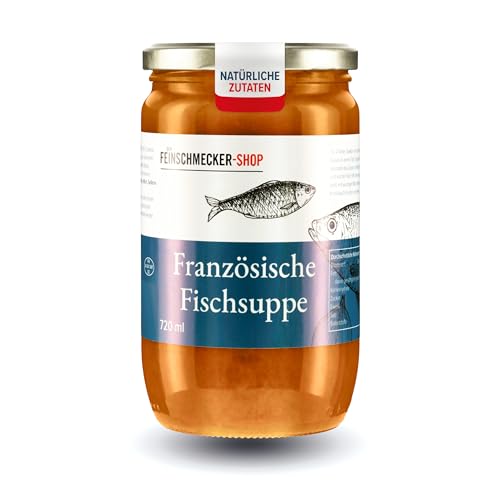 Der Feinschmecker Französische Fischsuppe 720ml I Edle Bouillabaisse aus natürlichem Fisch & Gemüse I Köstlich & Vielseitig Der Feinschmecker Französische Fischsuppe 720ml I Edle Bouillabaisse aus natürlichem Fisch & Gemüse I Köstlich & Vielseitig von Der Feinschmecker