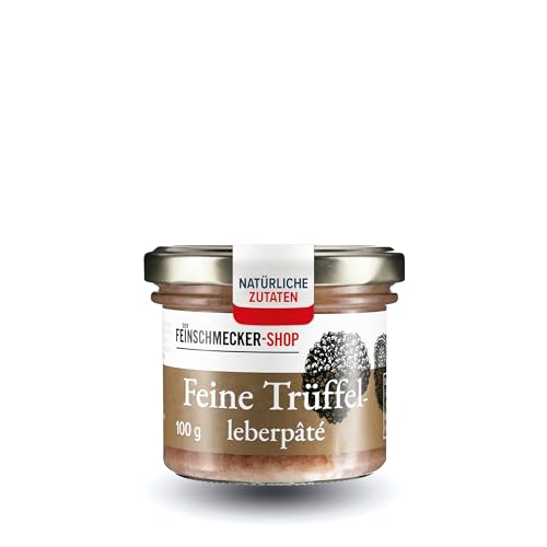Der Feinschmecker Trüffelleberpaté 100g I Zarte Feinkostpastete mit schwarzem Trüffel & Sahne I Aromatische Delikatesse für Brot & Crostini. von Der Feinschmecker