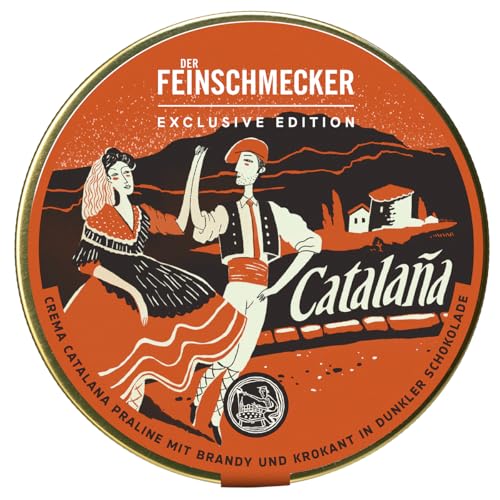 Feinschmecker-Edition Crema Catalana I Pralinen mit Brandy & Krokant in dunkler Schokolade I Gourmet-Genuss mit spanischem Flair Feinschmecker-Edition Crema Catalana I Pralinen mit Brandy & Krokant in dunkler Schokolade I Gourmet-Genuss mit spanischem Flair von Der Feinschmecker