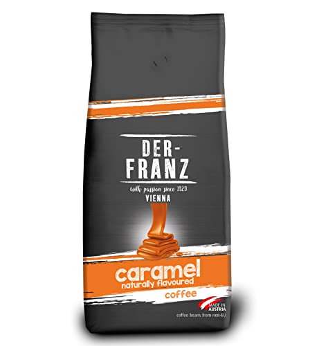 Der-Franz Kaffee, aromatisiert mit mit Karamell, Arabica und Robusta Kaffeebohnen, 1000 g von Der-Franz