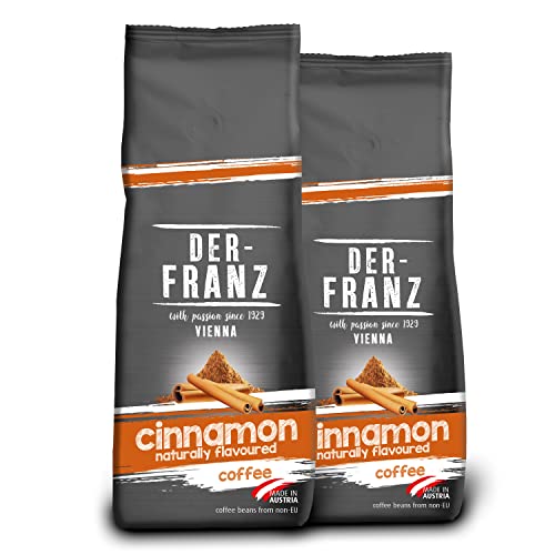 DER-FRANZ Kaffee, aromatisiert mit Zimt, gemahlen, 2 x 500 g von Der-Franz