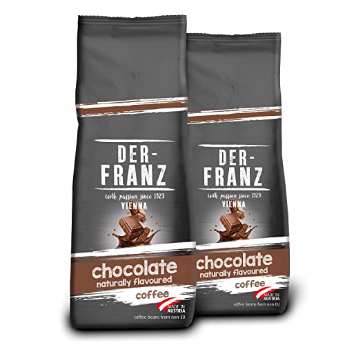 DER-FRANZ Kaffee, aromatisiert mit Schokolade, gemahlen, 2 x 500 g von Der-Franz